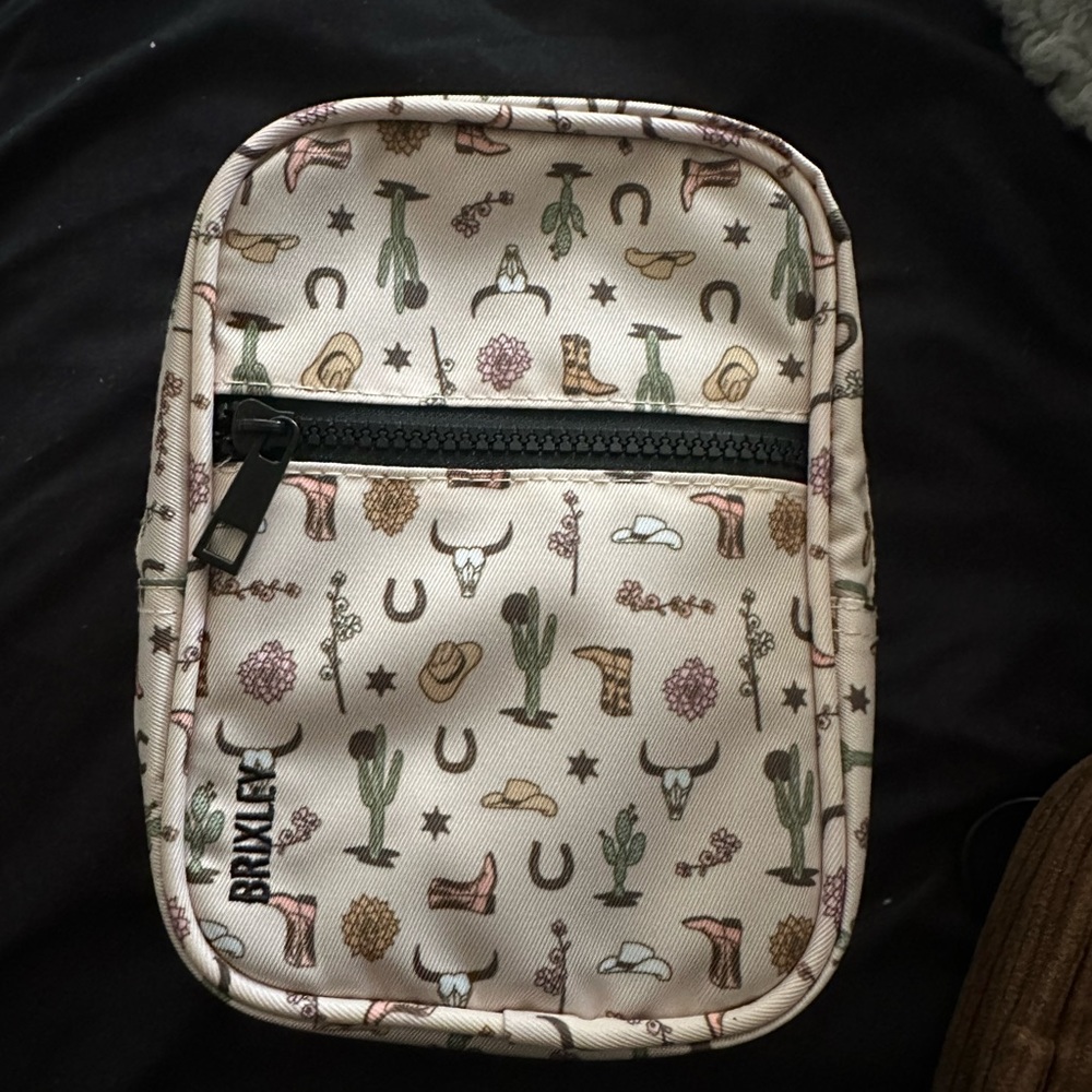 Brixley cross body bag in print yee haw